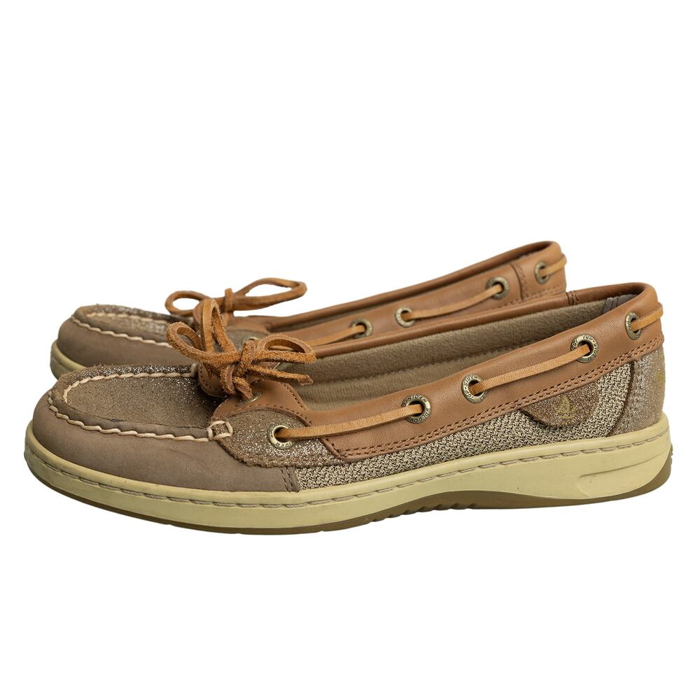 Women's Sperry Top-Sider Leather Slip On Boat Shoes STS90238 - Size 5M
